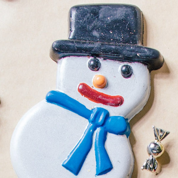 Handcrafted Chocolate Snowman