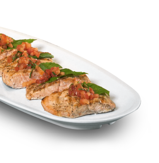 Chef's Case - Grilled Salmon with Tomato Bruschetta